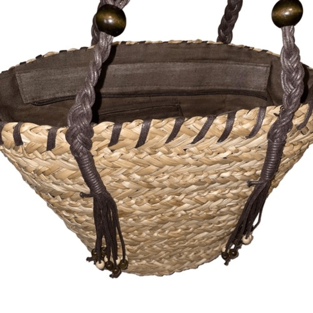 San & San Straw Bag
